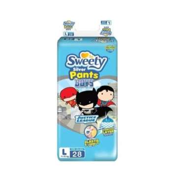 Promo Harga Sweety Silver Pants Boys L28 28 pcs - Blibli