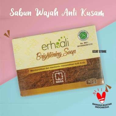 ERHSALI BRIGHTENING SOAP - ERHSALI SABUN MUKA - Sabun Cuci Muka - Sabun Wajah Glowing - sabun wajah 