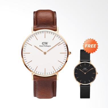 Daniel Wellington Classic St Mawes  ... field [28mm]- Black Brown