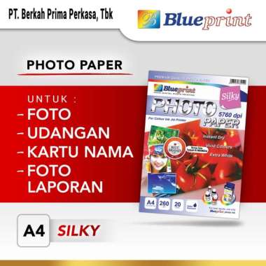 BLUEPRINT Kertas Foto / Kertas Silky / Silky Photo Paper A4 260 gsm