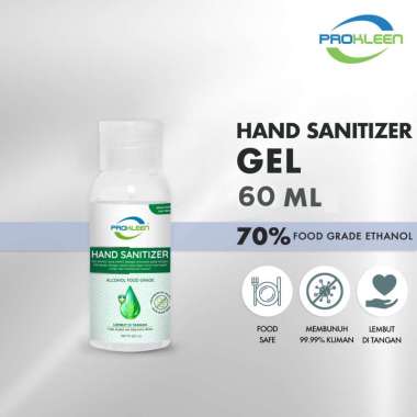 Hand Sanitizer 70% Antiseptic GEL Antiseptik Food Grade PROKLEEN 60mL