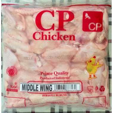 SAYAP AYAM BAGIAN TENGAH CP 1KG HALAL FULL CHICKEN MIDDLE WING BONE-IN CHAROEN POKPHAN FIESTA