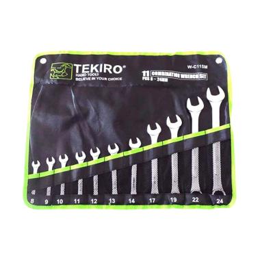 TEKIRO WR-SE0296 Set Kunci Ring Pas [8-24 mm/11 pcs]