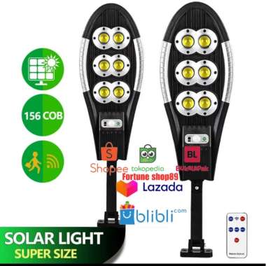 Lampu Jalan Tenaga Surya Lampu Solar Panel Sensor Gerak - 55 Watt