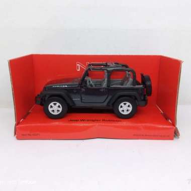 Diecast Miniatur Mobil Jeep Wrangler Rubicon - Hitam