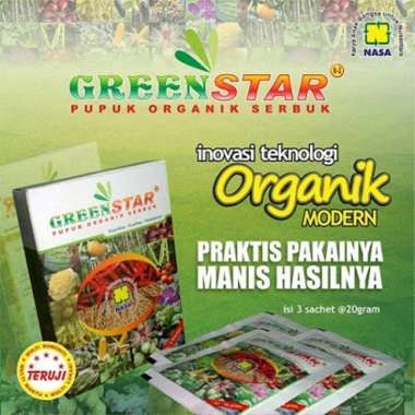 GREEN STAR - Pupuk Organik Serbuk Terlaris - Pupuk Anggrek - Pupuk Ajaib Nasa - Pupuk Buah - Pupuk B