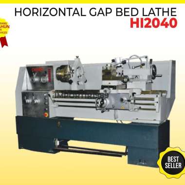 Mesin Bubut Besi Horizontal GAP Bed Lathe Machine 400x1030mm Importir - HI2040