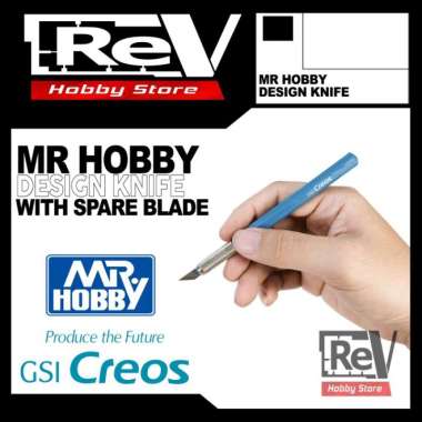 MR HOBBY DESIGN KNIFE WITH SPARE BLADE