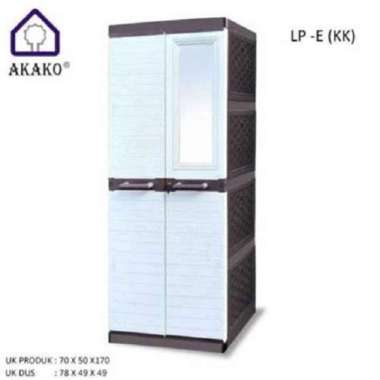 Akako Elegant Lemari Pakaian Plastik 2 Pintu Gantung