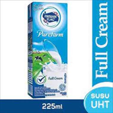 Promo Harga Frisian Flag Susu UHT Purefarm Full Cream 225 ml - Blibli