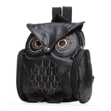 Tas Ransel Wanita Model Burung Hantu Bahan Kulit Imitasi - Tas Wanita - Tas Fashion - Tas Burung Han