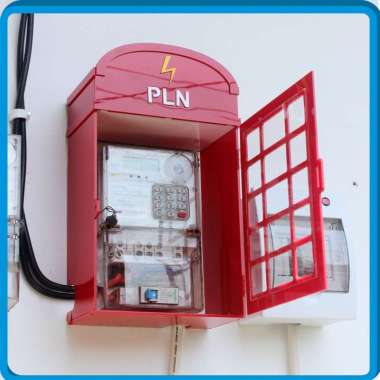 Box Meteran Listrik PLN Token Prabayar Kecil Bahan Acrylic
