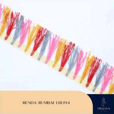 Trijaya Renda Rajut / Bordir / Rumbai Gombyok - 138394 Per Roll