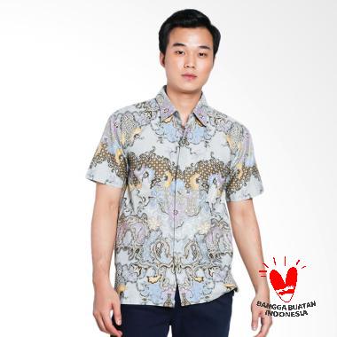 Serendipity Clothing Arthur Series 01 Kemeja Batik Pria - Light Grey