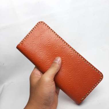 Dompet Kulit Sapi Full Up Handmade Ful Motif Asli Garut Merah Bata