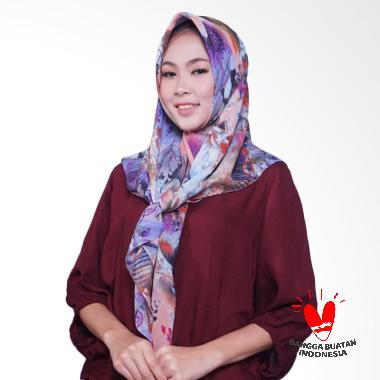 mydailyhijab Motif Jilbab Segiempat - Blue Flower