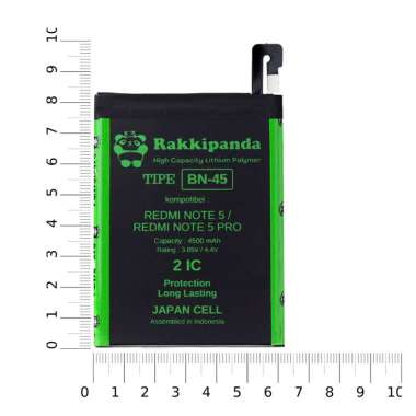 rakkipanda baterai bn45 for redmi note 5 / redmi note 5 pro
