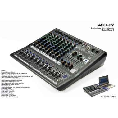 Mixer ASHLEY MACRO 8 / MACRO8 8 CHANNEL ORIGINAL