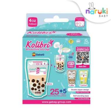 Gabag Mix Kantong asi 120 ml Breastmilk Storage 120ml Mix Boba