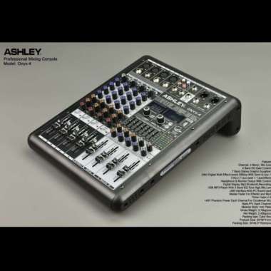 Mixer Audio Ashley ONYX 4 Profesional Analog Mixer