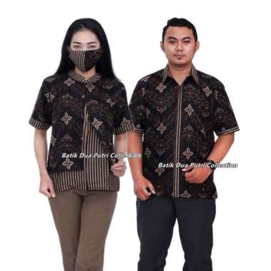 Blouse Batik Wanita Couple Batik Lengan Pendek By Batik Dua Putri Collection - 3L PRIA