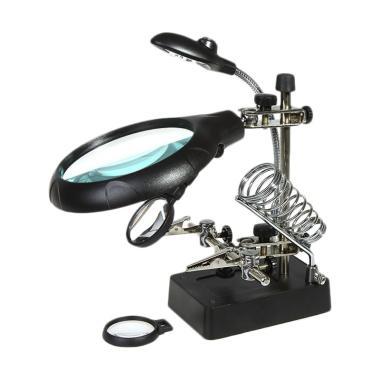 OEM Alat Pegangan Solder dan Kaca Pembesar LED