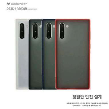 Case Casing Samsung Galaxy Note 10 - Goospery Peach Garden Bumper Case Original Black