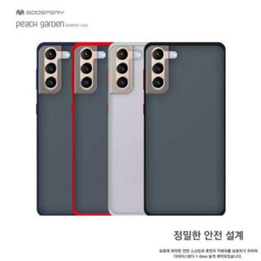 Case Casing Samsung Galaxy S21 Plus - Goospery Peach Garden Bumper Case Original Red