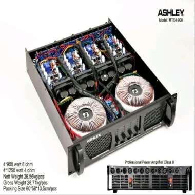 Power Ashley MTX4 900 4 channel 900 watt POWER AMPLIFIER ORIGINAL