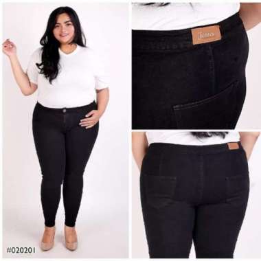 Jeans Jumbo Wanita High Waist Jeans 