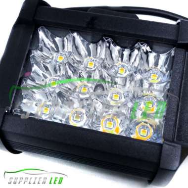 harga Lampu Tembak Kabut Sorot OFFROAD Motor LED 12 Mata 3 Susun Dua Warna Multicolor Blibli.com
