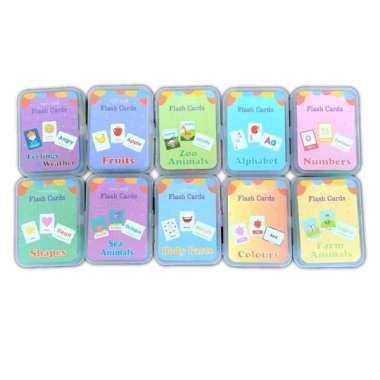 Flash Card Cognitive Cards Kartu Edukasi Kartu Flash Vegetable
