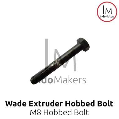 Wade Extruder Hobbed Bolt M8 / Wade's Extruder Bolt M8 Direct Extruder