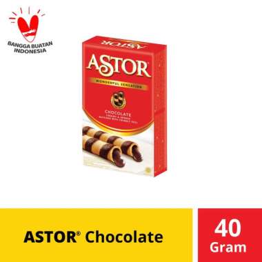 Promo Harga Astor Wafer Roll Chocolate 40 gr - Blibli