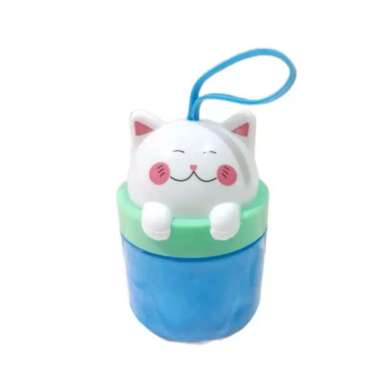 Slime Import CAT 8818 / Slime colorful Cat Head GANTUNGAN KARET biru