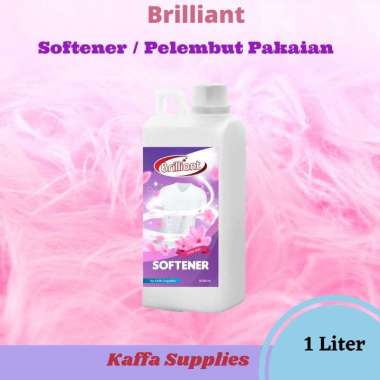 Softener Pelembut Pakaian Pengharum Cucian Brilliant Softener Sekali Bilas 1 Liter Misky