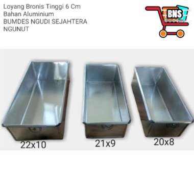 LOYANG KUE BROWNIES TINGGI 6CM | LOYANG PERSEGI PANJANG LOYANG CAKE LOYANG BOLU GULUNG ALUMINIUM KEC
