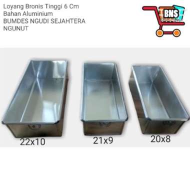 LOYANG KUE BROWNIES TINGGI 6CM | LOYANG PERSEGI PANJANG LOYANG CAKE LOYANG BOLU GULUNG ALUMINIUM BESAR