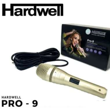 MICROPHONE HARDWELL PRO 9 MIC KABEL ORIGINAL gold