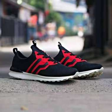 piero teraflex black red sneakers sepatu running 43 hitam merah