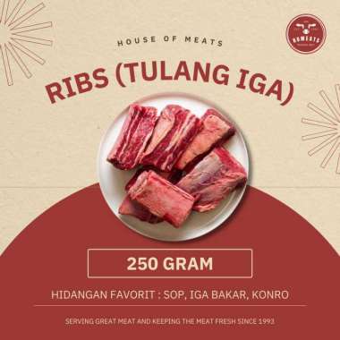 Tulang Iga Sapi Lokal Segar 250 Gram