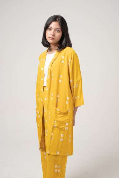 Dama Kara Set Gayatri Mustard