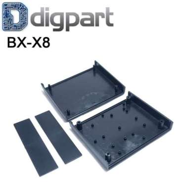 Box Project X8 Hitam Plastik 160x129x4 mm Case Enclosure for Arduino