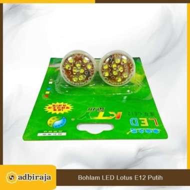 Bohlam LED Lampu Sembahyang Putih E 12 Sepasang merah