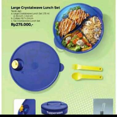 large crystalwave lunch set ORIGINAL 100 % Multicolor