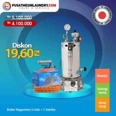 Boiler Nagamoto, Setrika Uap Kapasitas 5 liter Multicolor