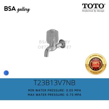 KRAN TEMBOK TOTO T23B13V7NB / KERAN AIR TOTO ORIGINAL / KRAN AIR TOTO