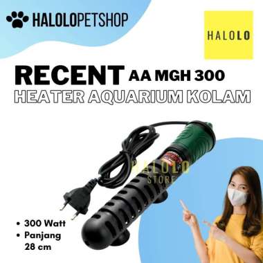 Heater Aquarium RECENT AA MGH 300 WATT Water Heater Pemanas Air Kolam