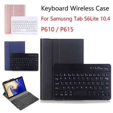 Samsung Galaxy Tab S6 Lite BookCover KEYBOARD Bluetooth Case Hitam