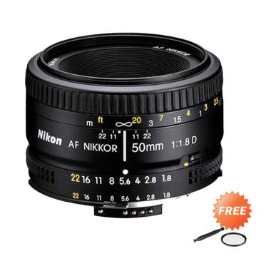 Jual Nikon Nikkor Af 50mm F 1 8d Lensa Kamera Free Filter Uv Online September 2020 Blibli Com